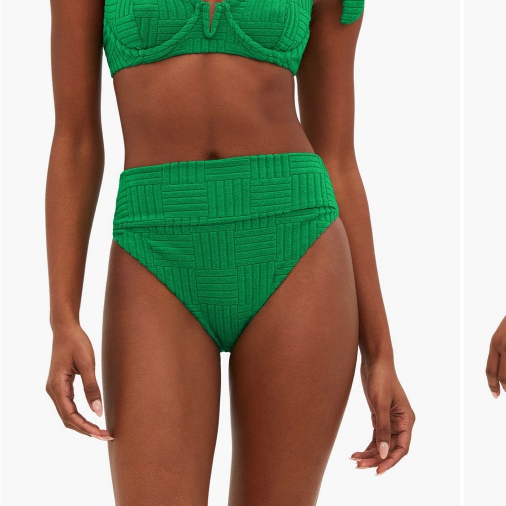 Beach Riot NEW Highway High waist terry bikini bottoms